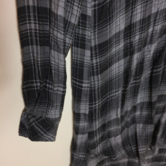Bella Dahl High Low Flannel Plaid Dress - Picture 4 of 5